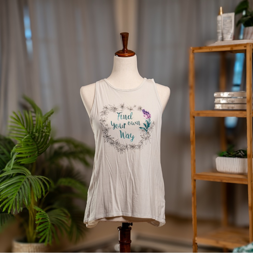 CALIA by Carrie Underwood Cream Relaxed Tank Top